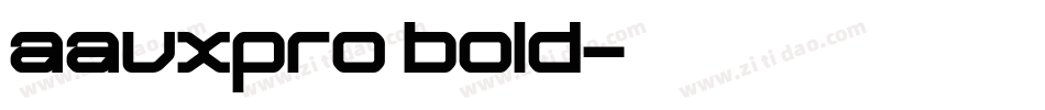 aauxpro bold字体转换